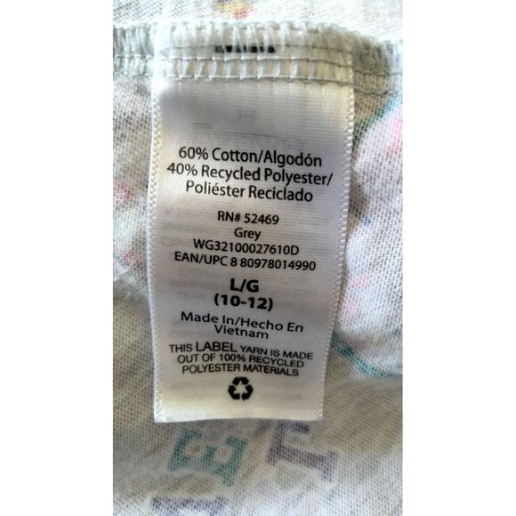 Wonder Nation Size Large 10/12 Girls Dress Gray Unicorns & Girl Power Print - Picture 8 of 9